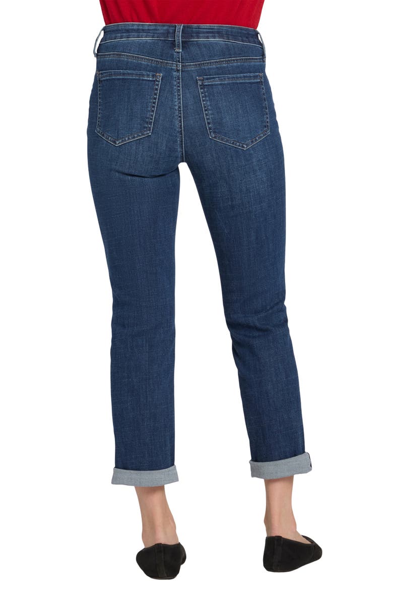 Sheri Cuffed Straight Leg Jeans, Alternate, color, LOUVRE SAPPHIRE