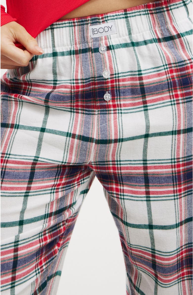 COTTON ON BODY Flannel Boyfriend Boxer Pant, Alternate, color, 