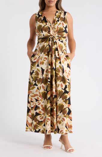 Twist Front Maxi Dress
