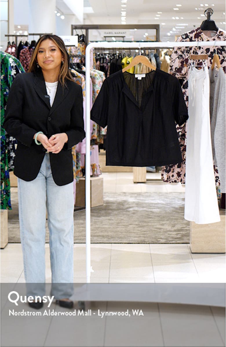 Tie Neck Cotton Top, sales video thumbnail