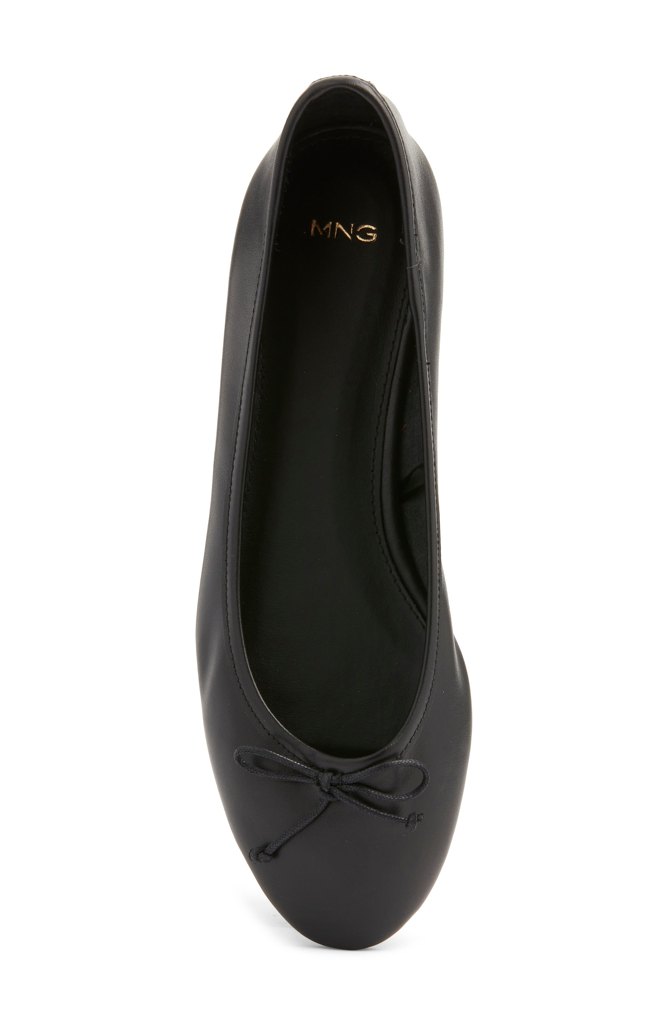 MANGO Ballet Flat, Alternate, color, Black
