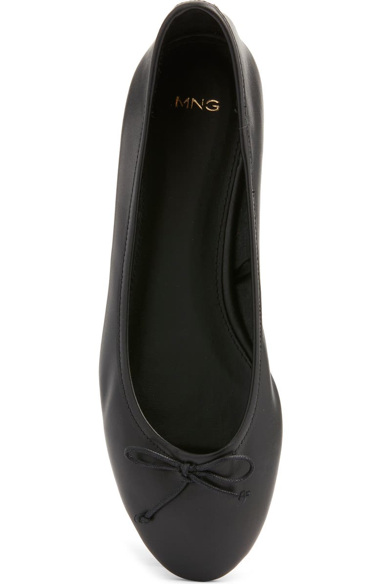 MANGO Ballet Flat, Alternate, color, Black