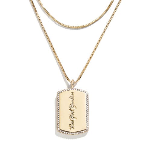 x Baublebar New York Yankees Dog Tag Necklace