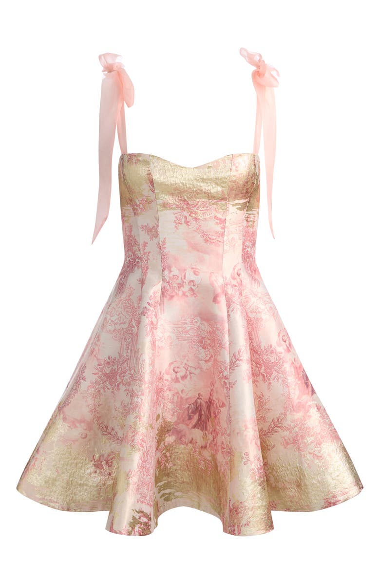 Alice + Olivia Summer Toile Jacquard Minidress, Alternate, color,