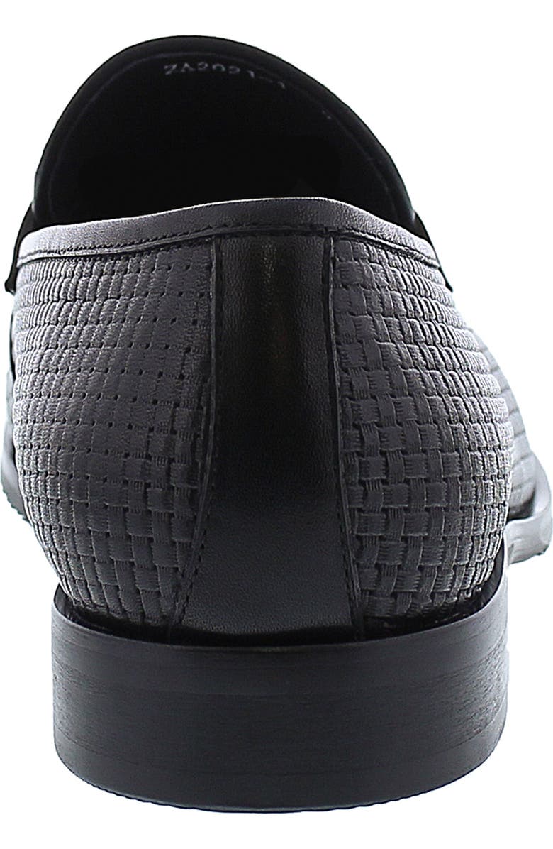 Zanzara Oscar Leather Woven Penny Loafer, Alternate, color,