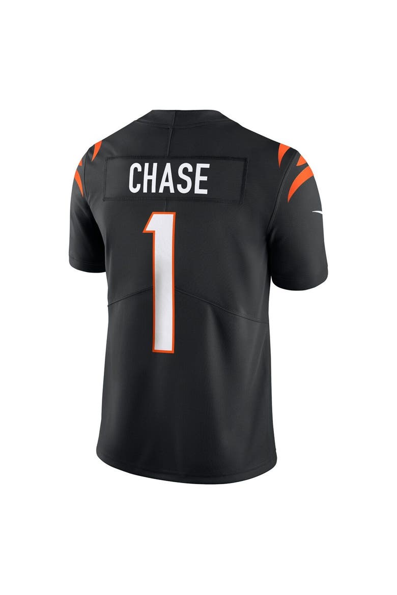 Men's Nike Ja'Marr Chase Black Cincinnati Bengals  Vapor Untouchable Limited Jersey, Alternate, color, Black