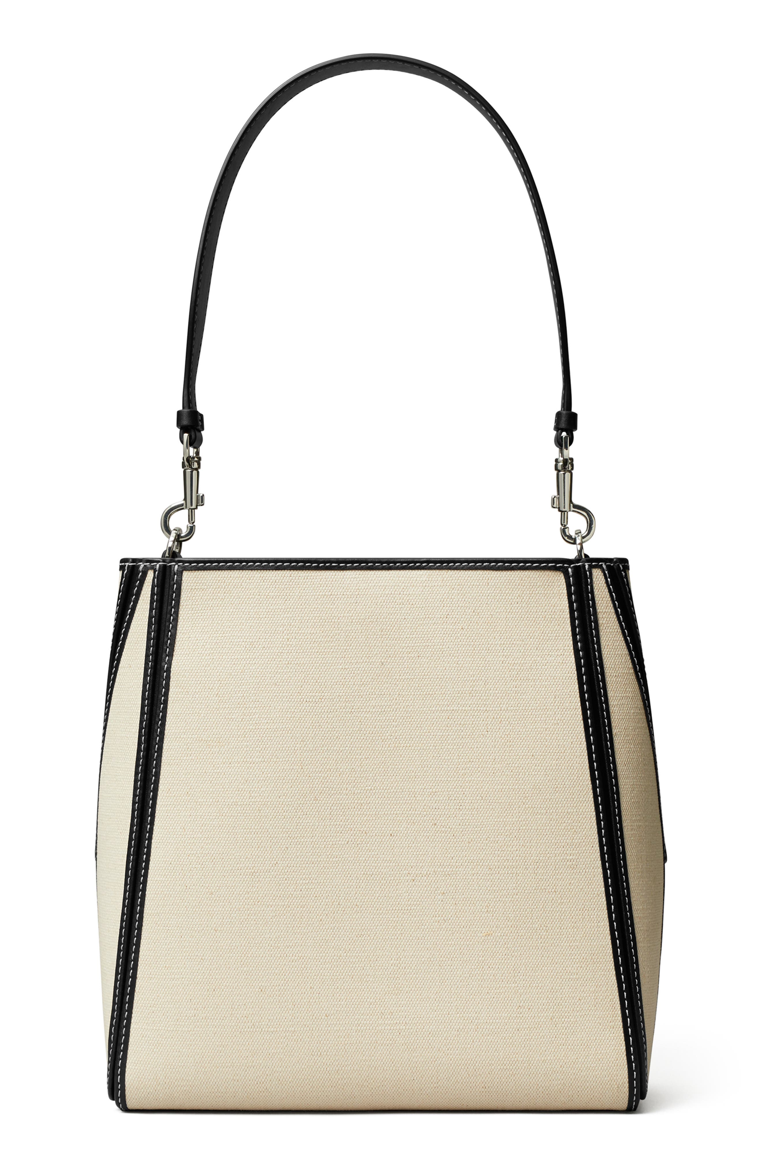 Tory Burch McGraw Canvas Bucket Bag, Alternate, color, 