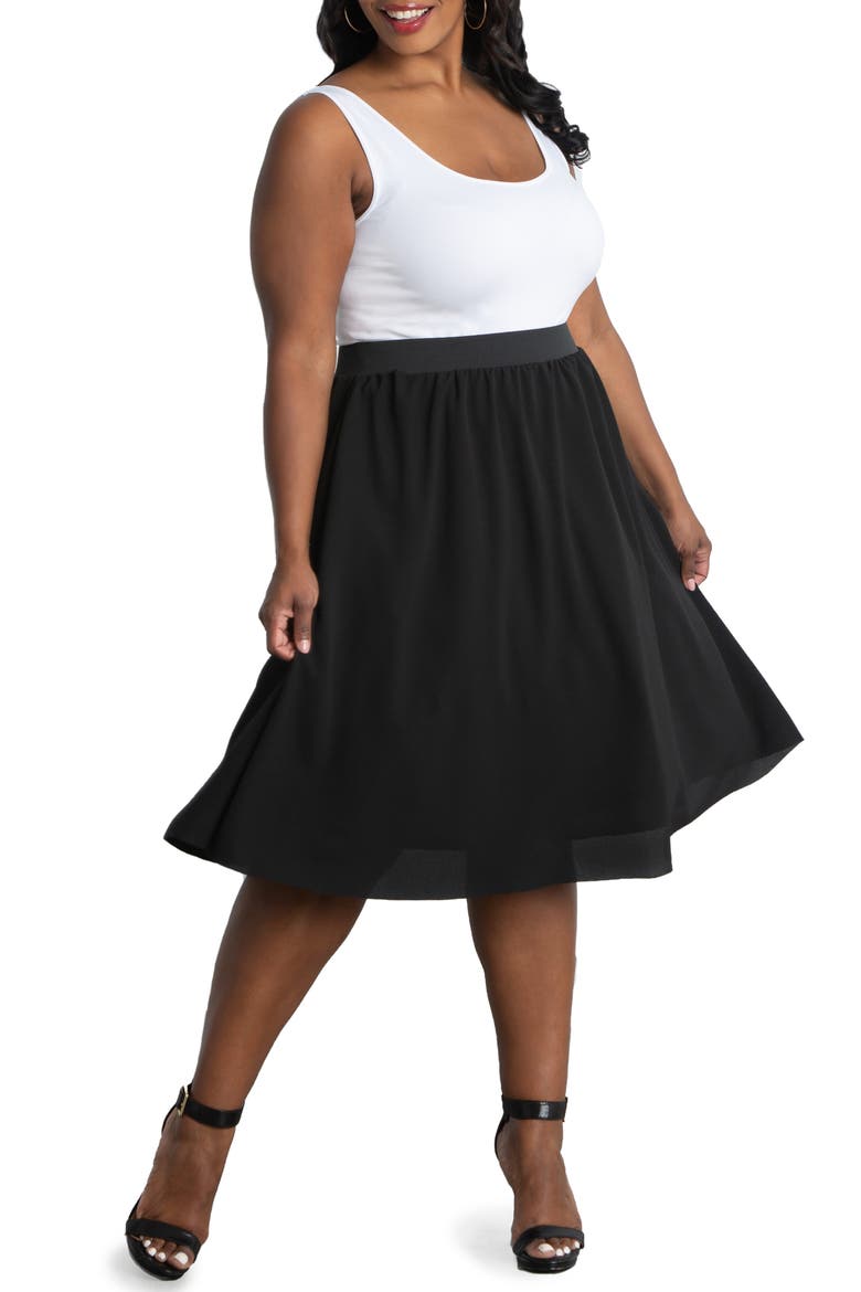 A-Line Skirt, Alternate, color, BLACK NOIR