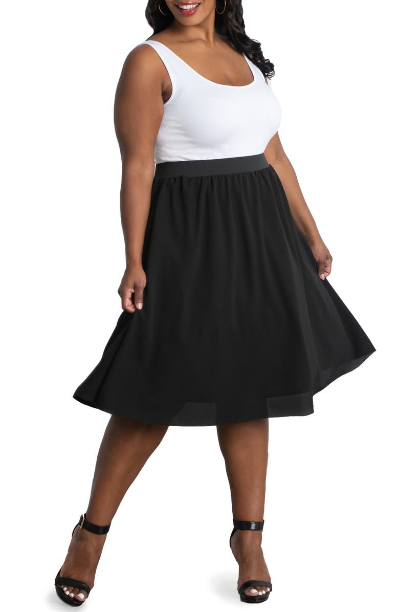 Kiyonna A-Line Skirt, Alternate, color, 