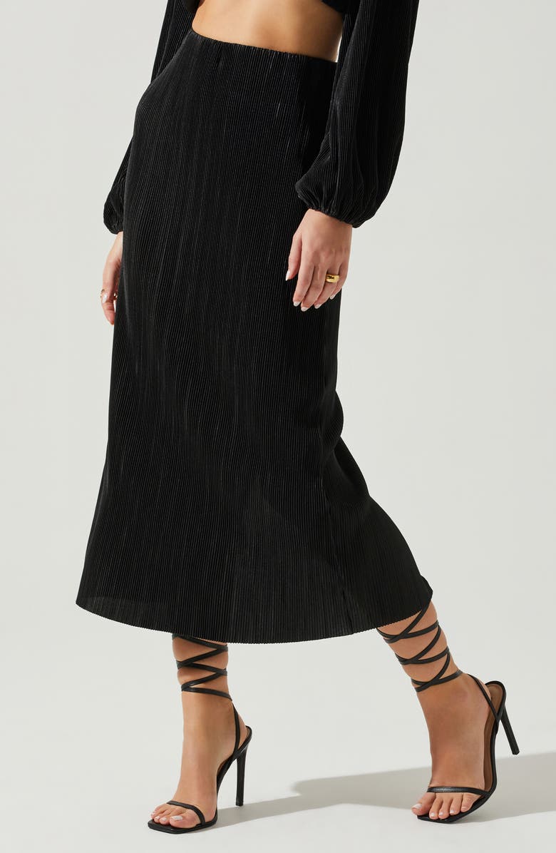 ASTR the Label Cataleya Plissé Skirt, Alternate, color, 