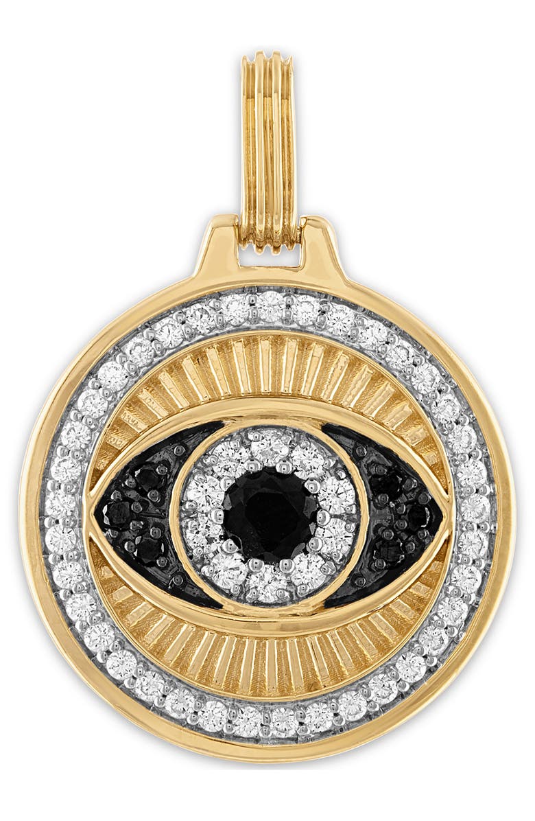 Esquire Men's Cubic Zirconia Evil Eye Pendant, Main, color,