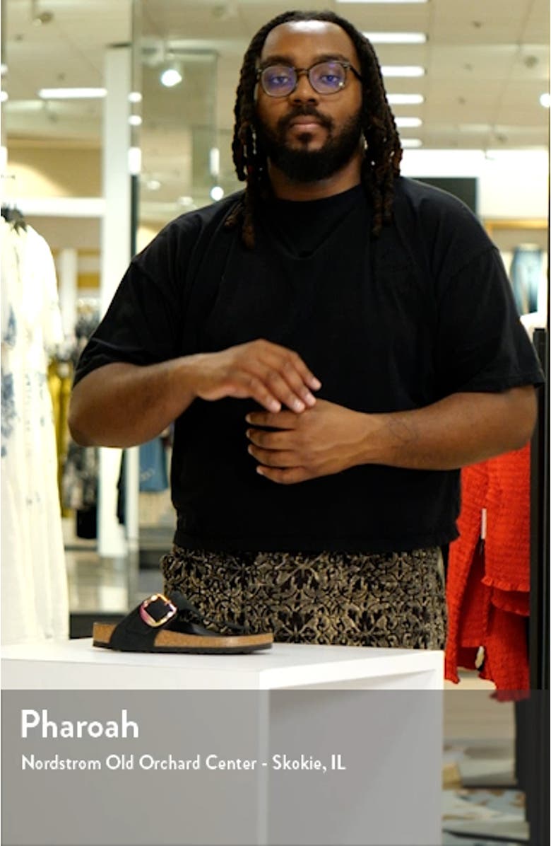 Gizeh Iridescent Buckle Flip Flop, sales video thumbnail