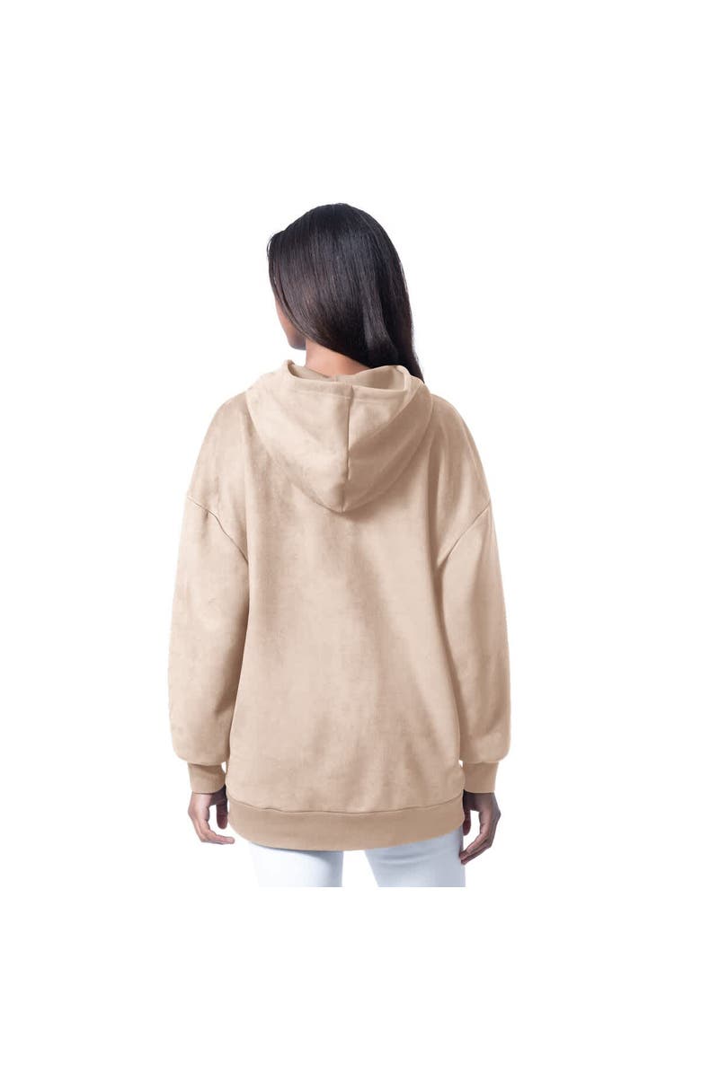 G-III 4HER BY CARL BANKS Women's G-III 4Her by Carl Banks  Cream San Francisco 49ers Best Hitter Oversized Tunic Pullover Hoodie, Alternate, color, Cream