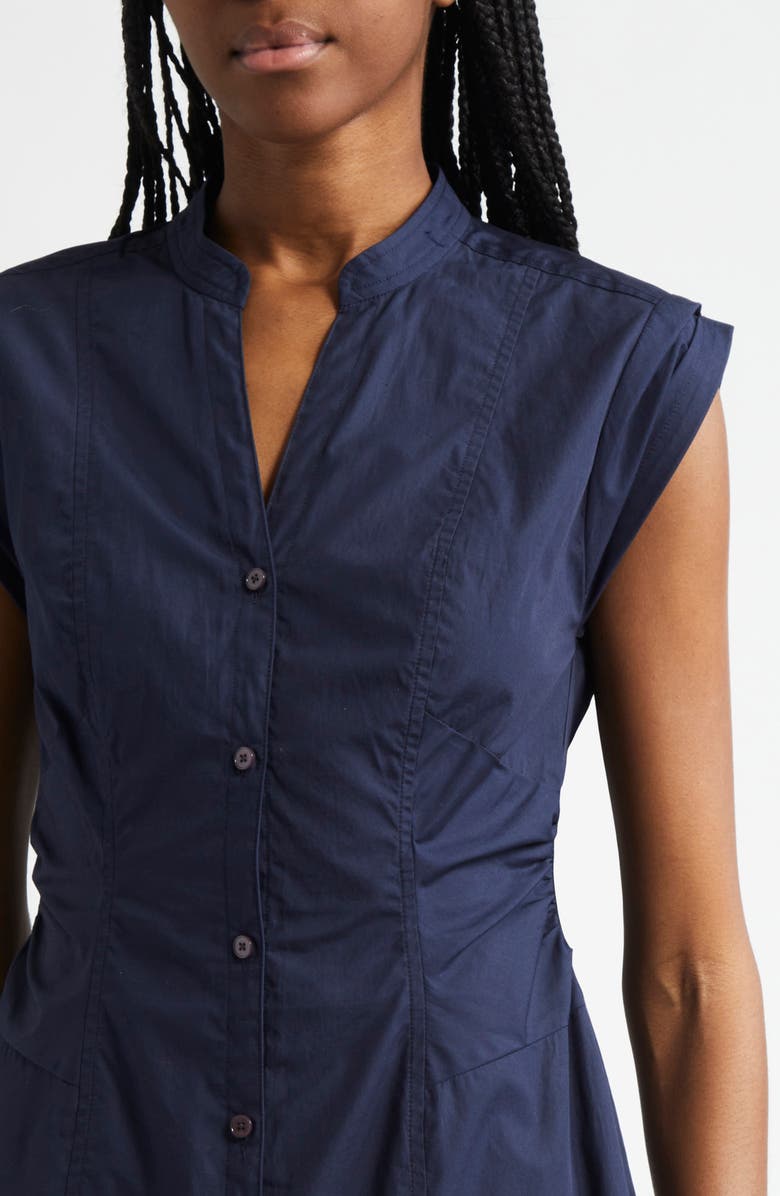 Derek Lam 10 Crosby Elyse Short Sleeve Tiered Cotton Shirtdress, Alternate, color,