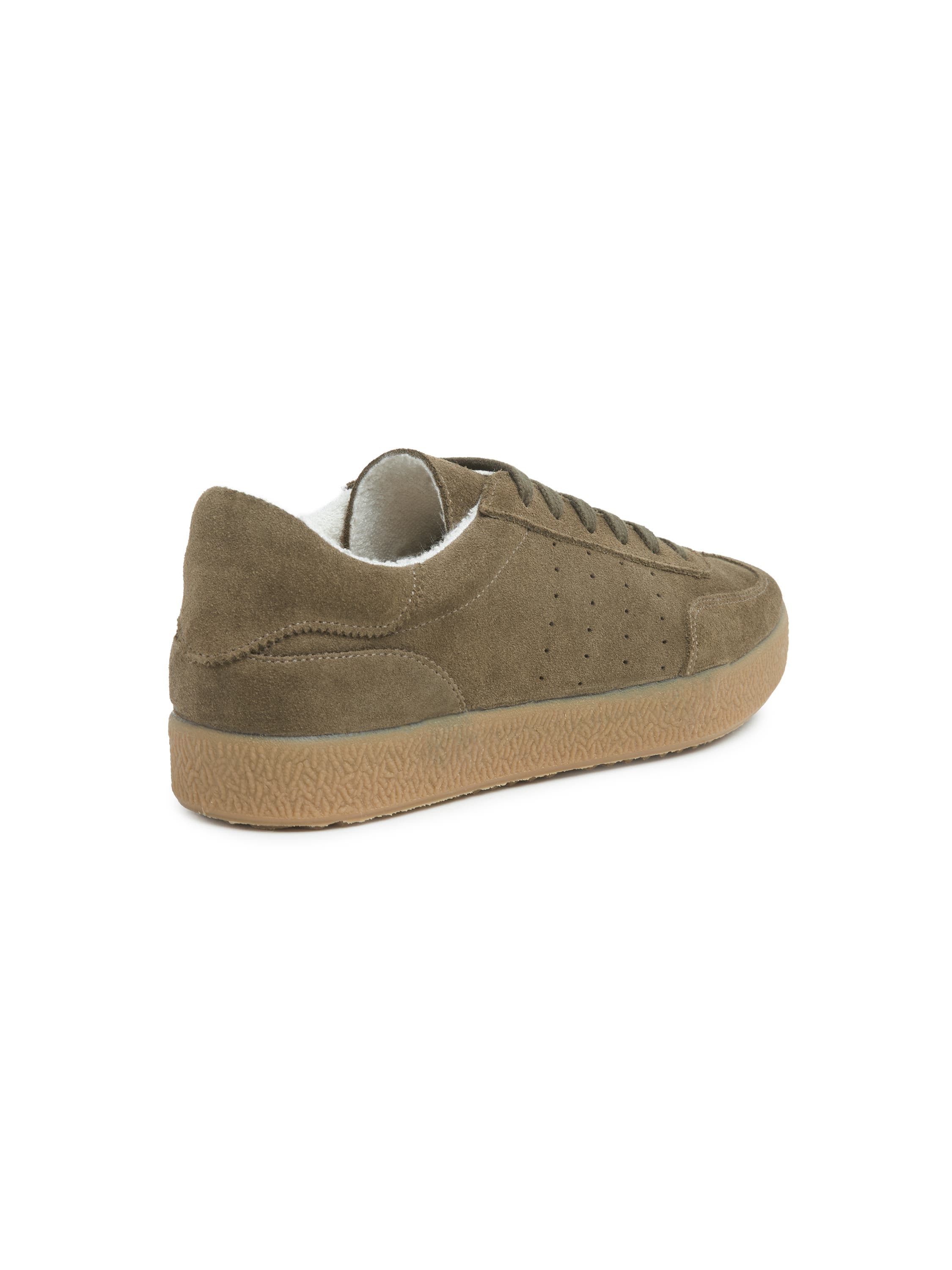 Crepe Sole Trainer, Alternate, color, Khaki