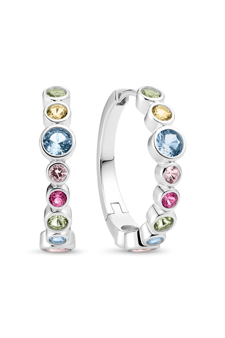 Earrings Sardinien Creolo, Main, color, 925 Sterling Silver / Multi