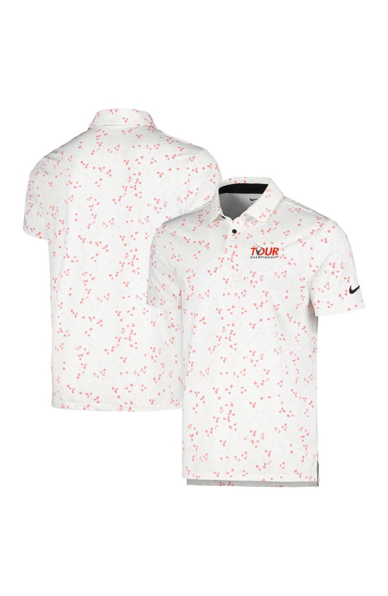 Nike Men's Nike White TOUR Championship Tour Floral Performance Polo, Alternate, color,
