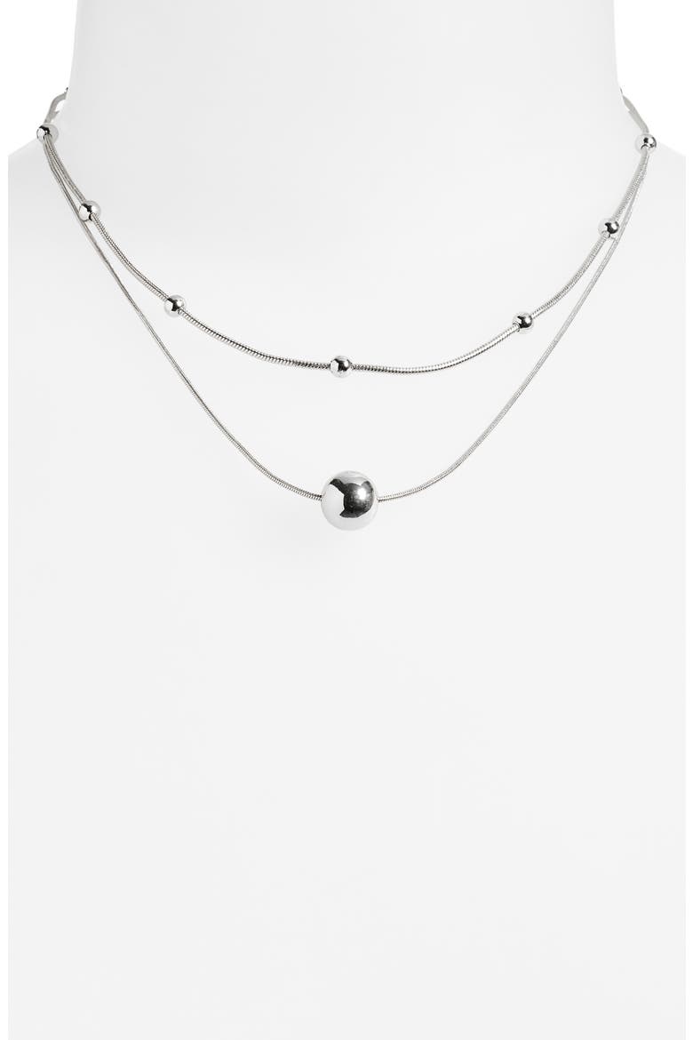 Demi-Fine 2-Pack Chain Necklaces, Alternate, color, SILVER
