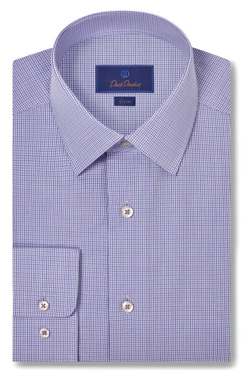 Slim Fit Micropoplin Dress Shirt