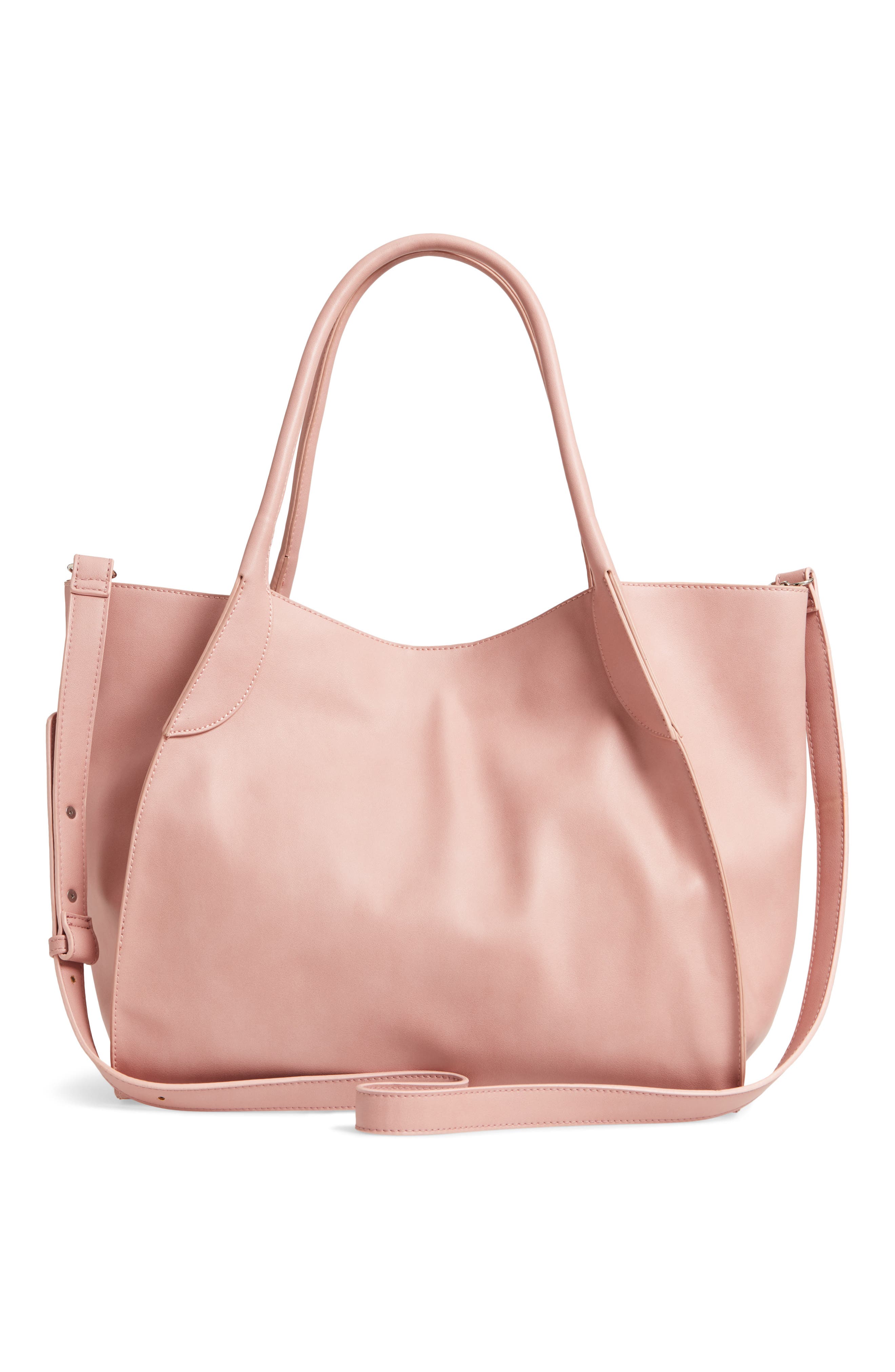 Malibu Skye Large Faux Leather Carryall Tote, Alternate, color, 