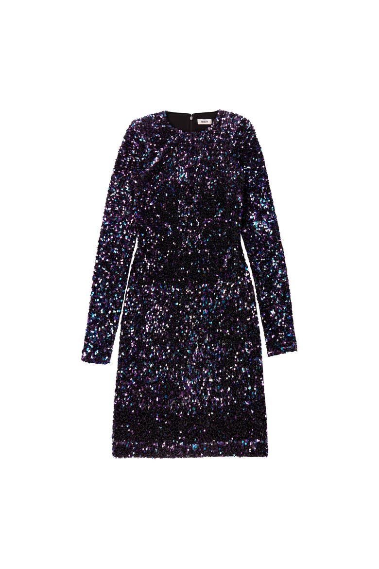 Evie Cluster Sequin Dress, Alternate, color, Blue