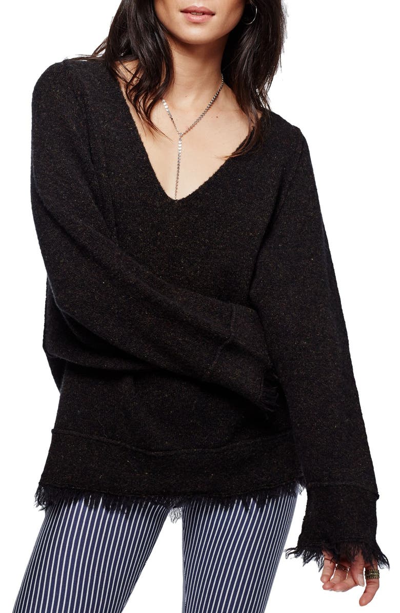 Free People Irresistible Fringe Trim Sweater, Main, color, 