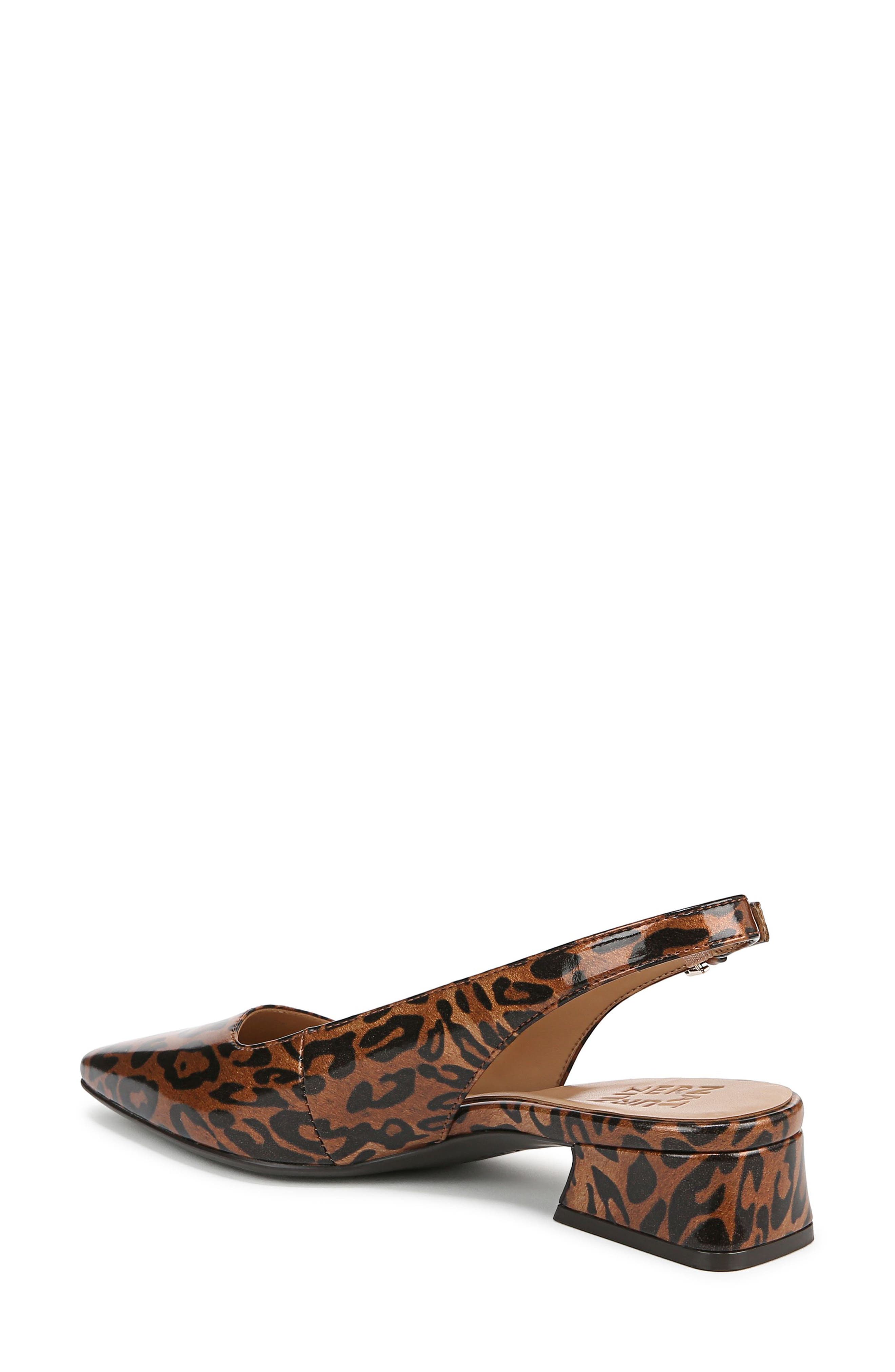 Naturalizer Ginger Slingback Pump, Alternate, color, Leopard Print Faux Leather