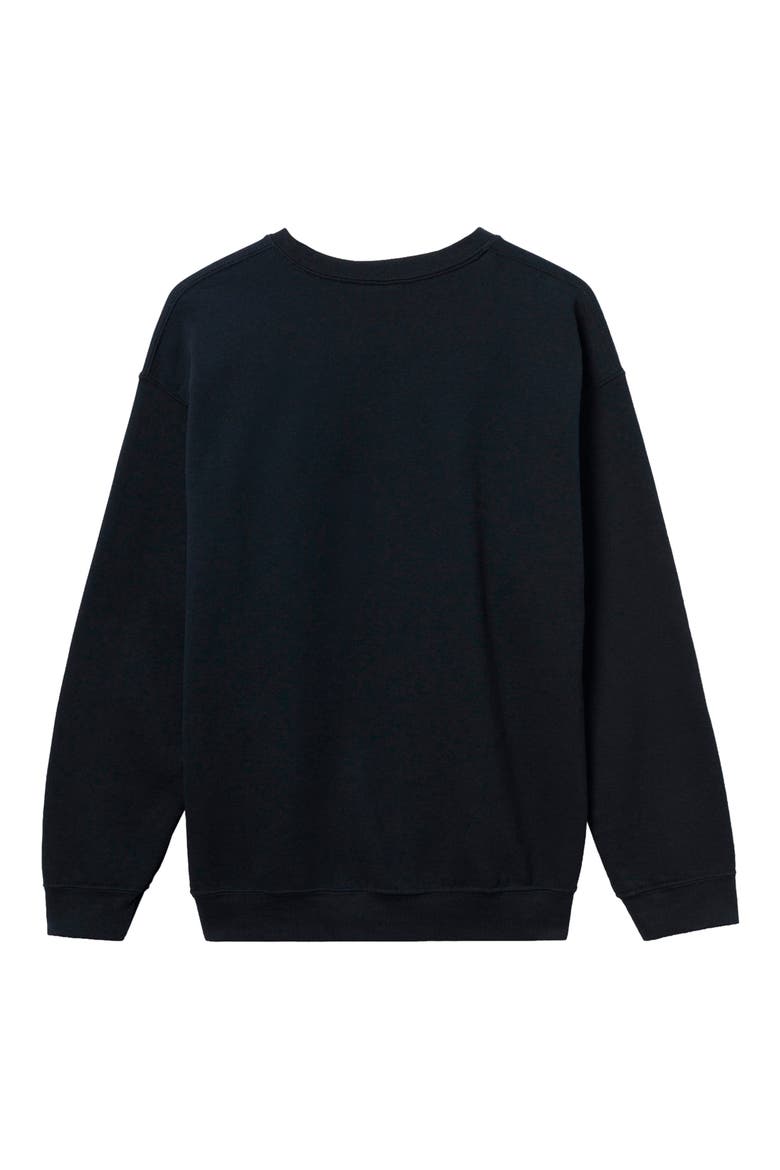 Denver Broncos Helmet Flea Market Crewneck Sweatshirt, Alternate, color, BLACK