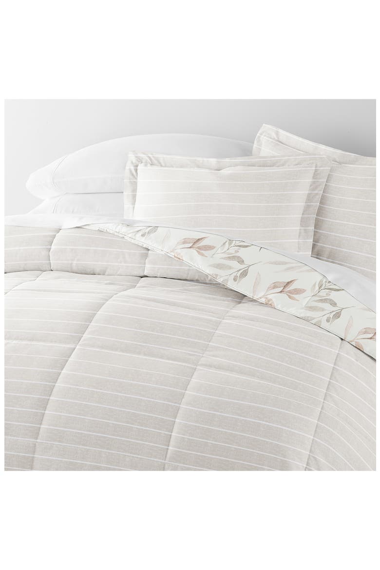 Reversible 3-Piece Comforter Set, Alternate, color, IVORY