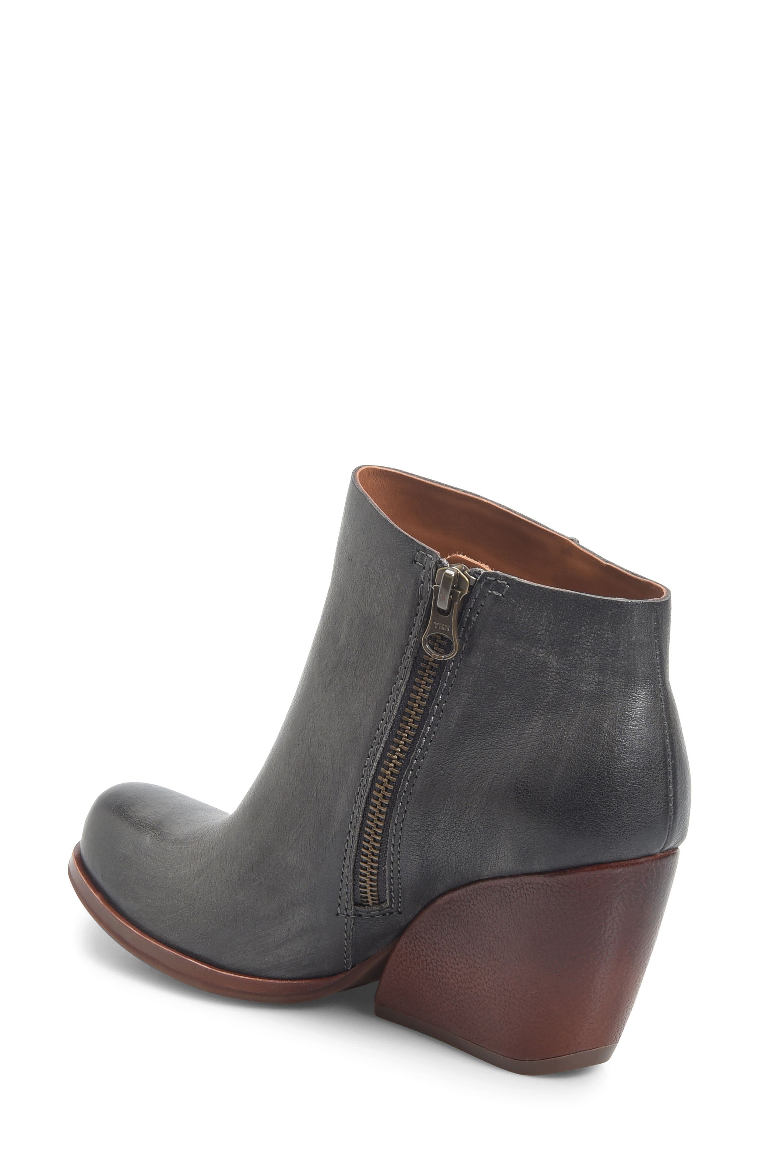 Kork-Ease<sup>®</sup> Natalya Wedge Bootie, Alternate, color, Dark Grey Leather
