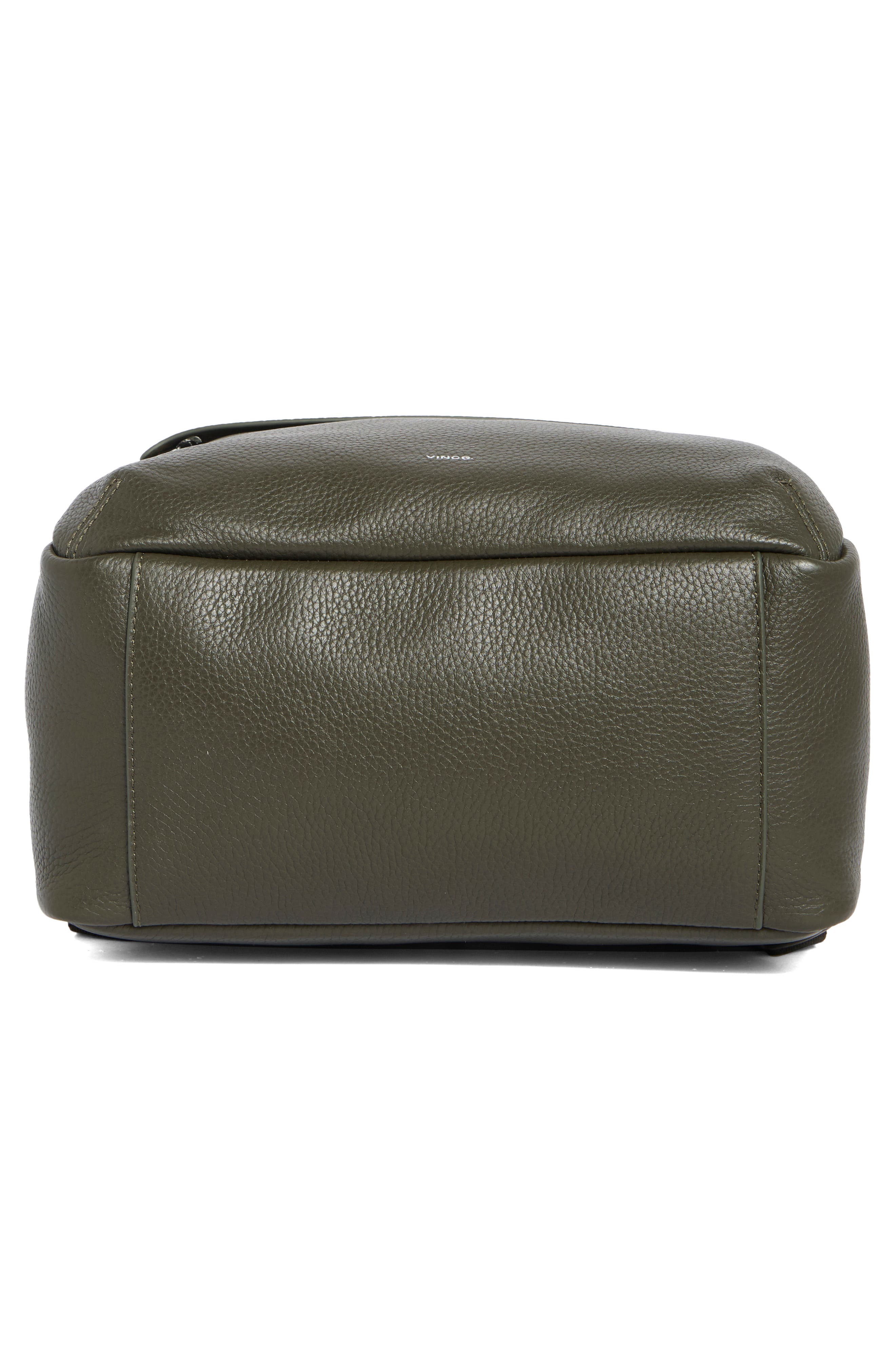 Vince Valmor Leather Backpack, Alternate, color, Driver Green