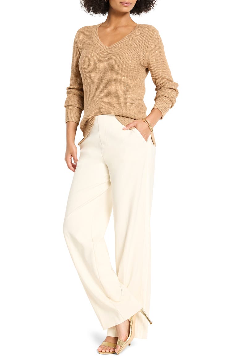 Lenox Wide Leg Stretch Pants, Alternate, color, CLASSIC CREAM