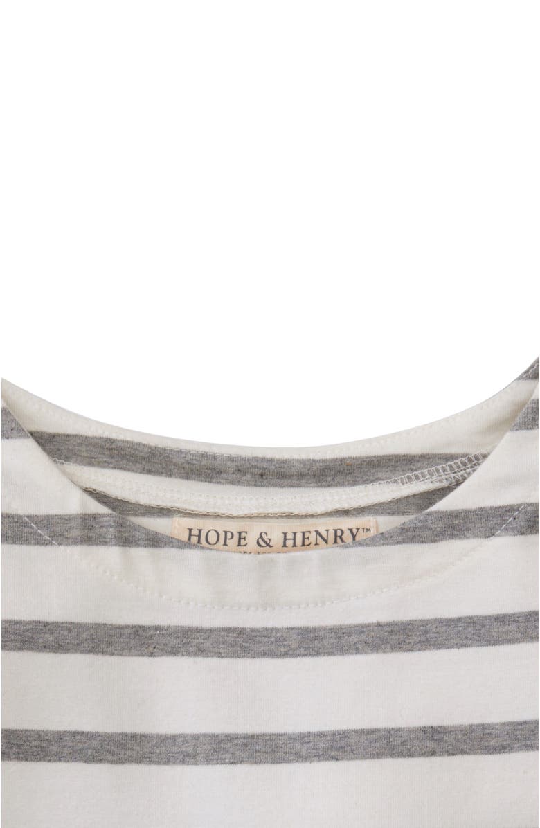 Hope & Henry Girls' Organic Cotton Lightweight Blocked Skater Dress, Kids, Alternate, color, 