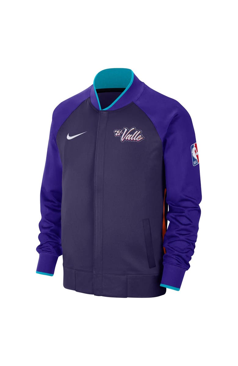 Nike Men's Nike Purple Phoenix Suns 2023/24 City Edition Authentic Showtime Performance Raglan Full-Zip Jacket, Alternate, color,