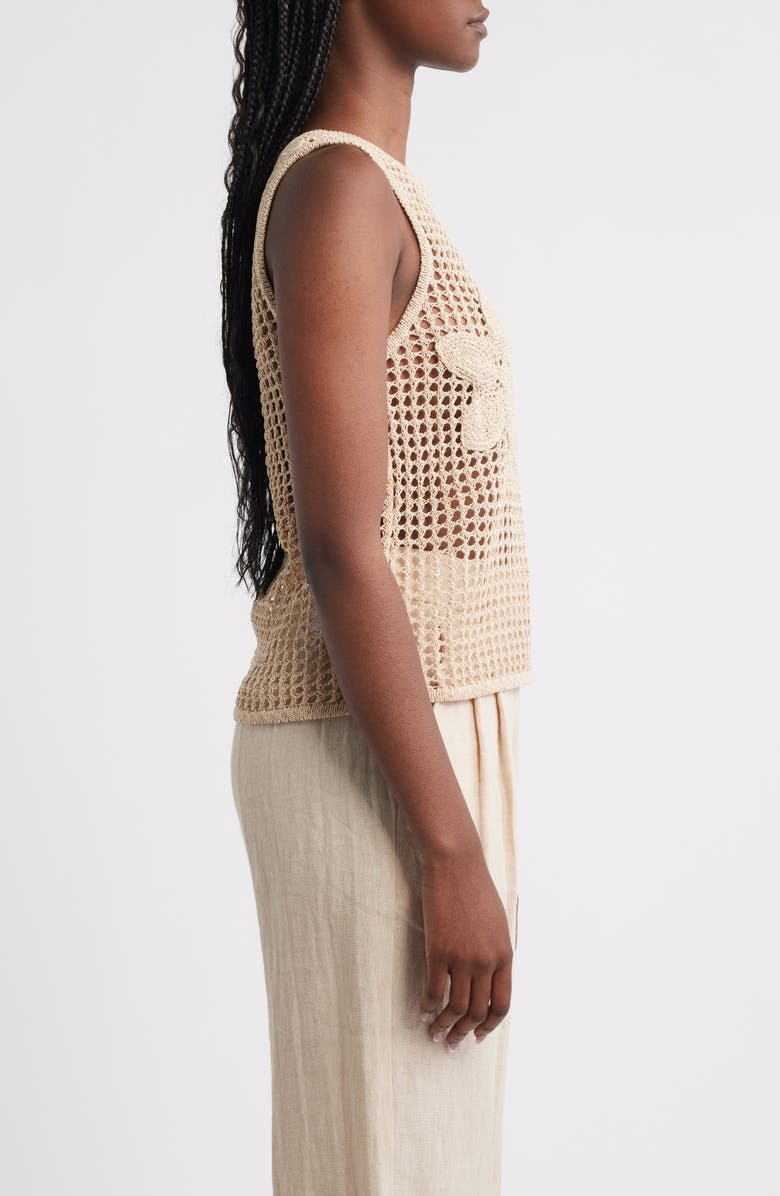 MANGO Borabora Sheer Knit Top, Alternate, color,