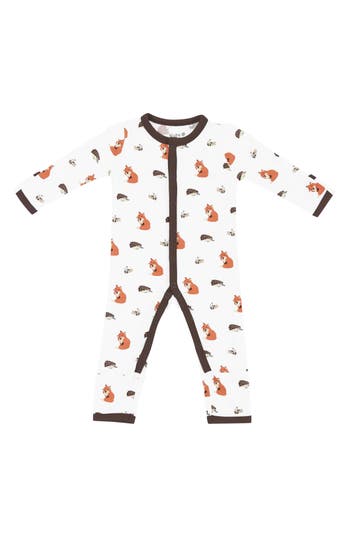 Kyte Baby Sienna Woodland Long Sleeve Snap Romper In Multi