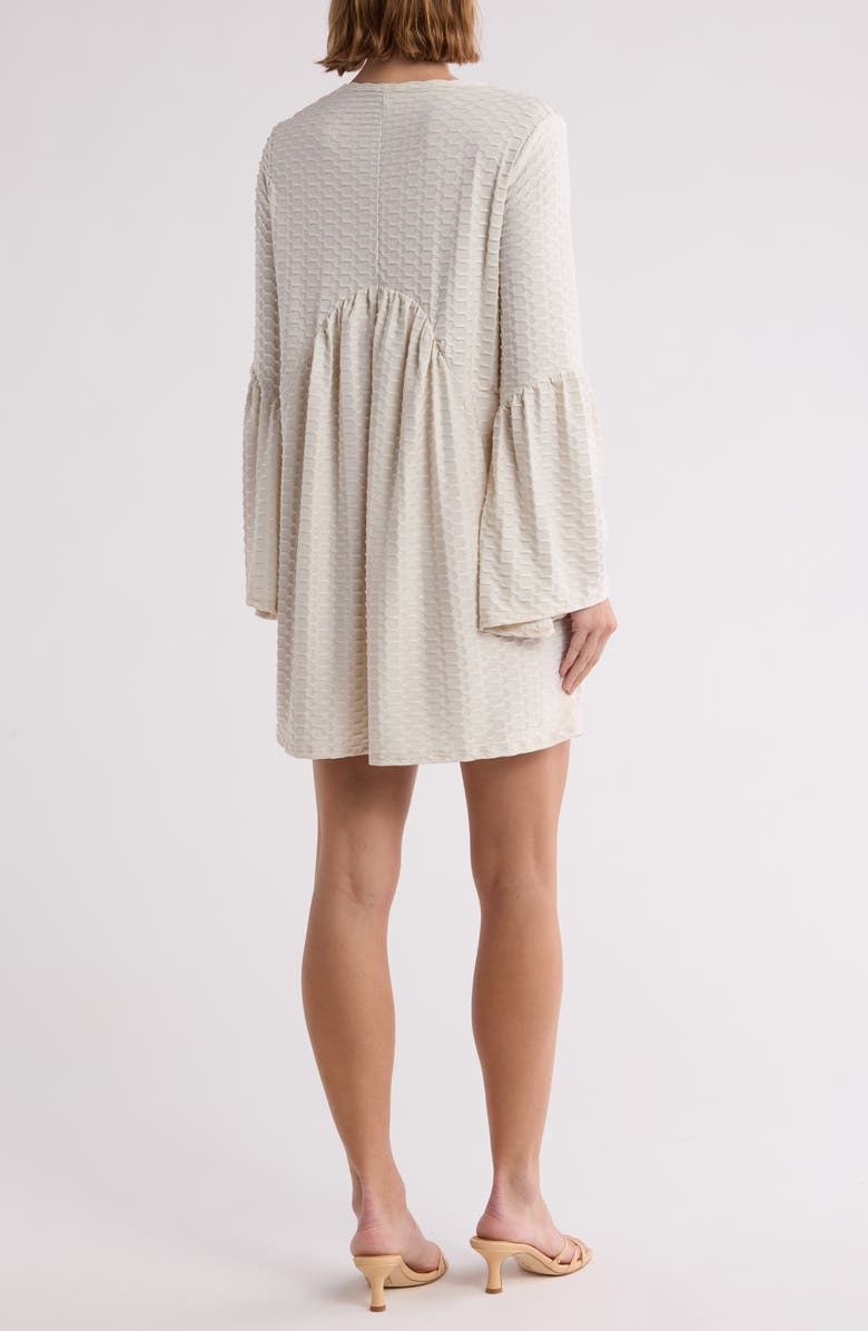 GO COUTURE Bell Sleeve Swing Dress, Alternate, color, Ivory