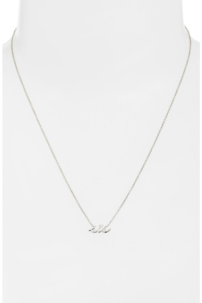 Sentimental Sister Necklace, Alternate, color, SILVER