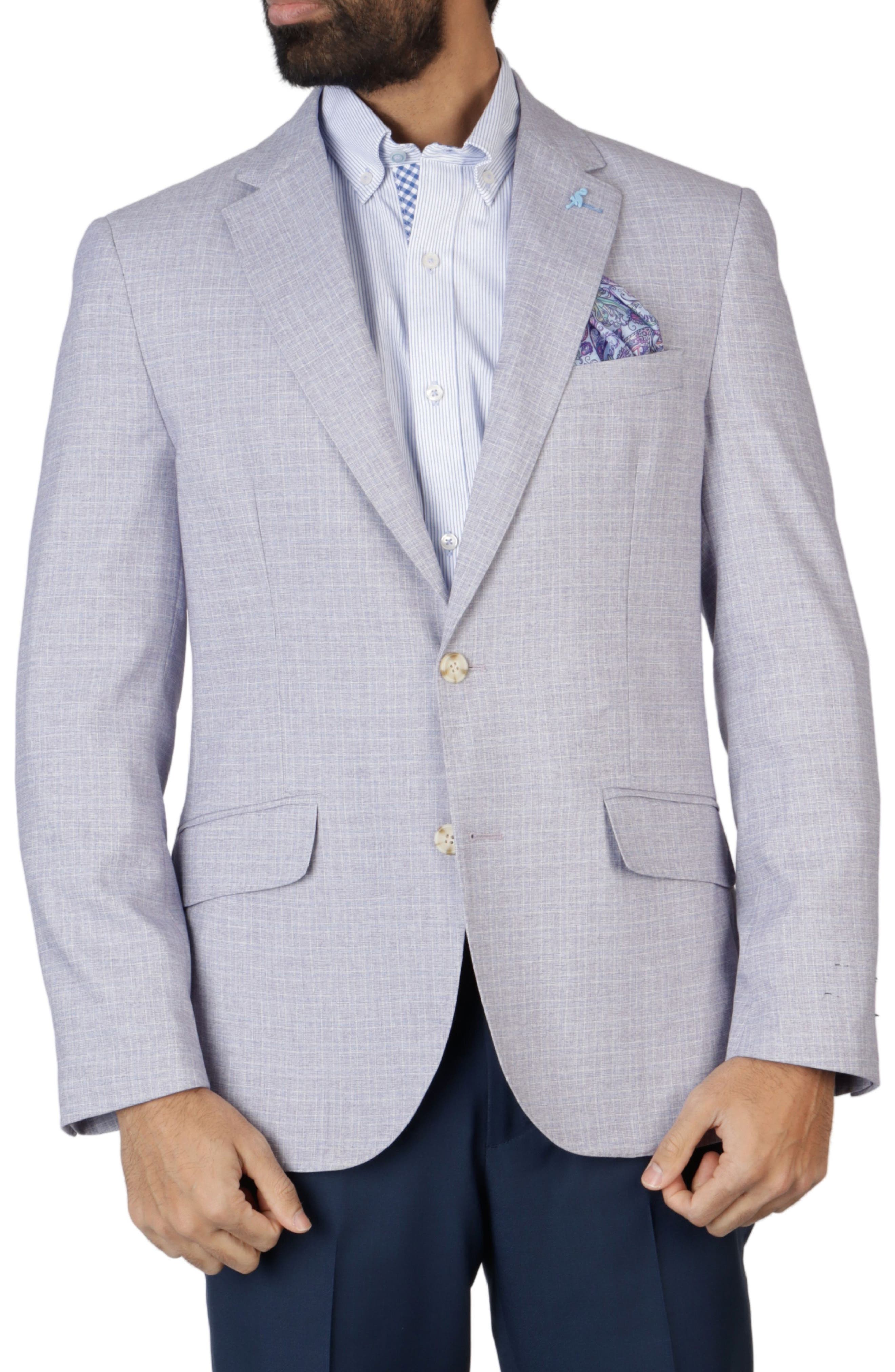 TailorByrd Modern Fit Mini Shadow Plaid Sport Coat