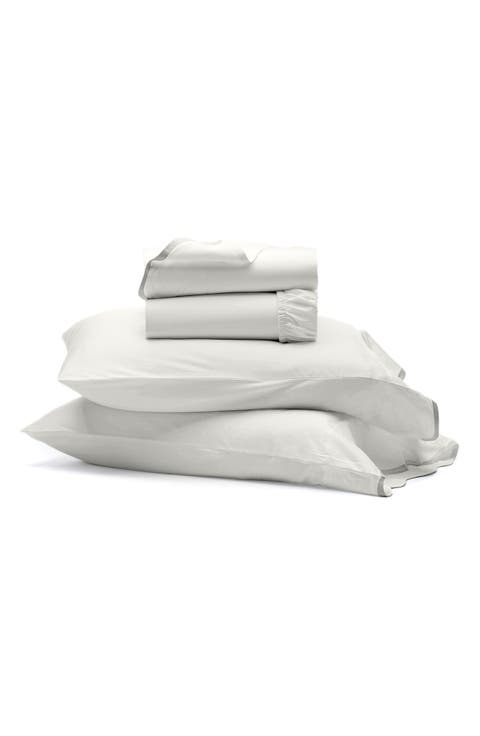Signature Curved Edge Organic Cotton Sheet Set