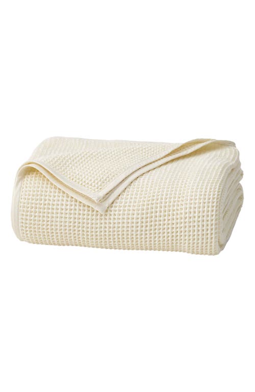 Boll & Branch Organic Cotton Waffle Knit Bed Blanket In White