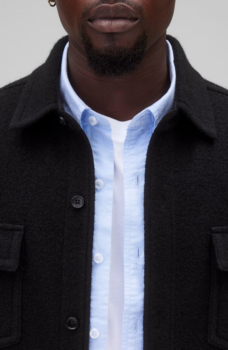 Reigning Champ Warden Boiled Wool Overshirt, Alternate, color, 