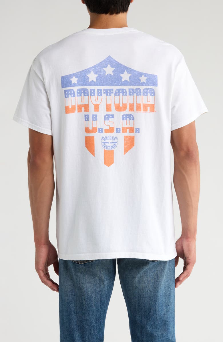 Junk Food Daytona USA Graphic T-Shirt, Alternate, color, White