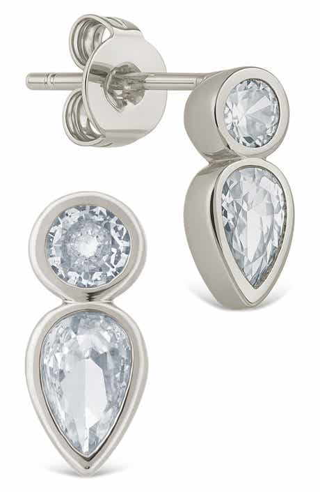 Helen Teardrop Duo Stud Earrings