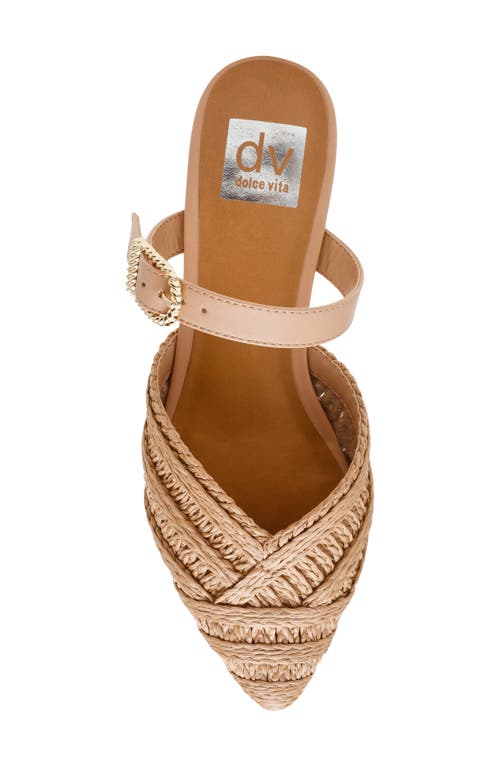 Dolce Vita Dv By Domain Fishnet Mule In Natural Raffia