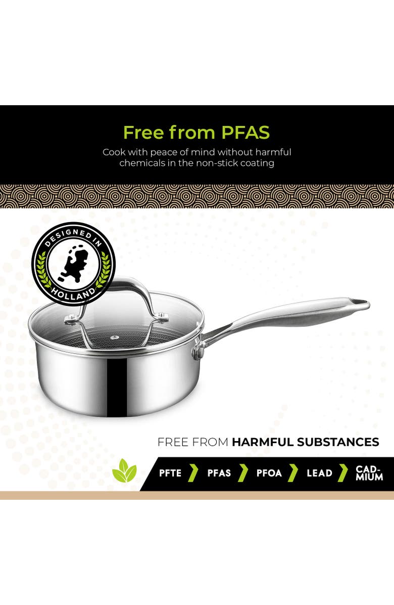 Be Living Circlad Series - 7" Sauce Pan with Lid, Alternate, color, No Colour