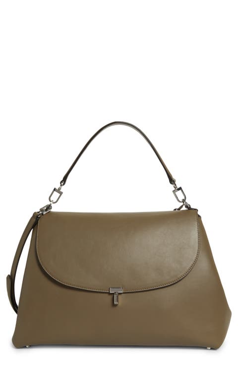 T-Lock Leather Shoulder Bag