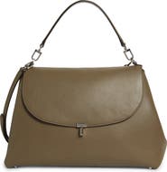 TOTEME T-Lock Leather Shoulder Bag