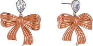 Hallmark Orange Bow Earrings