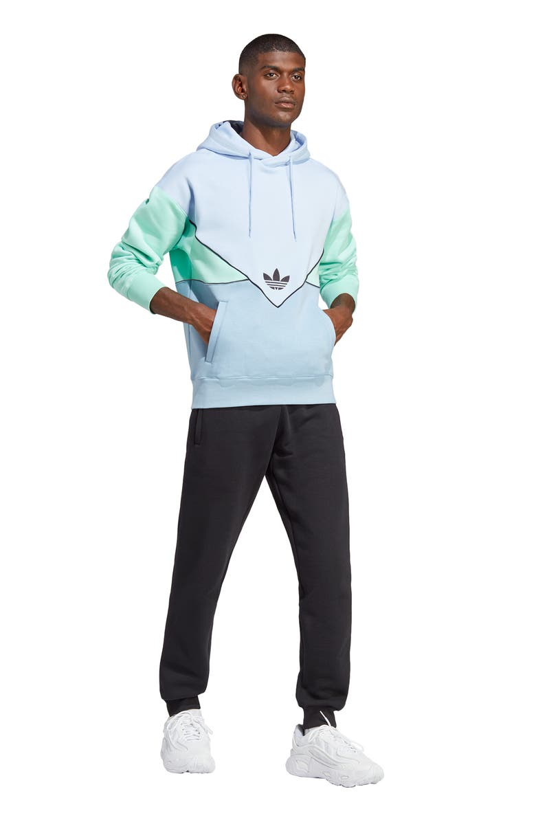 adidas Trefoil Slim Fit Cotton Blend Sweatpants, Alternate, color, 